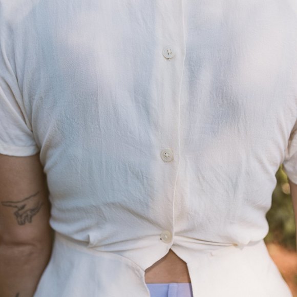 Vintage Linda Allard for Ellen Tracy Silk Blouse - Picture 3 of 3